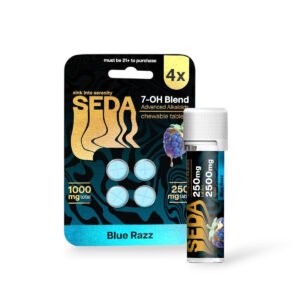 seda 7 oh blend blue razz 250mg chewable tablet set 68724