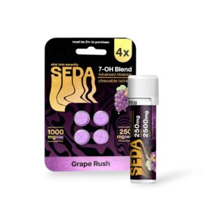 seda 7 oh blend grape rush 250mg chewable tablet set 78655