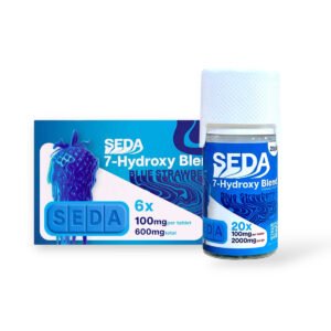 seda 7 hydroxy blend chewable tablets blue strawberry 100mg per tablet set 30351