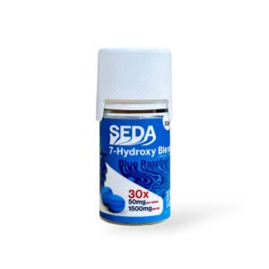 seda 7 hydroxymitragynine chewable tablet blue raspberry 50mg per tablet 30ct 94973