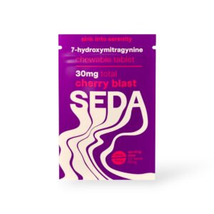 seda 7 hydroxymitragynine chewable tablet cherry blast 30mg per tablet 1ct 74817