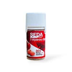 seda 7 hydroxymitragynine chewable tablet cherry blast 50mg per tablet 30ct 34205