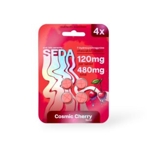 seda 7 hydroxymitragynine chewable tablet cosmic cherry 120mg per tablet 4ct 99538