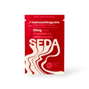 seda 7 hydroxymitragynine chewable tablet strawberry watermelon 30mg per tablet 1ct 52813