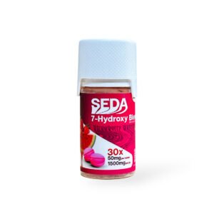 seda 7 hydroxymitragynine chewable tablet strawberry watermelon 50mg per tablet 30ct 11448
