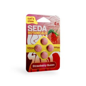 seda botanicals cats claw strawberry queen 125mg tablet 4ct 87039