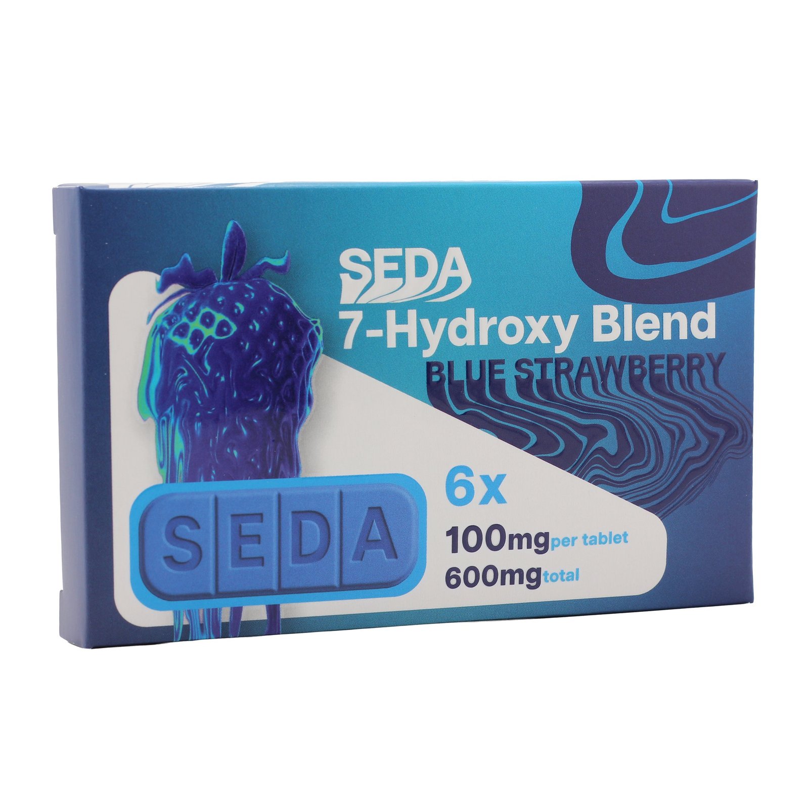 our-services-03 Seda 7 Hydroxy Blend Extract Chewable Bars Blue Strawberry 100mg 6ct Front